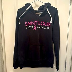 J-America (St.Louis Scott Gallagher) Hoodie - Black and Pink- Size L
